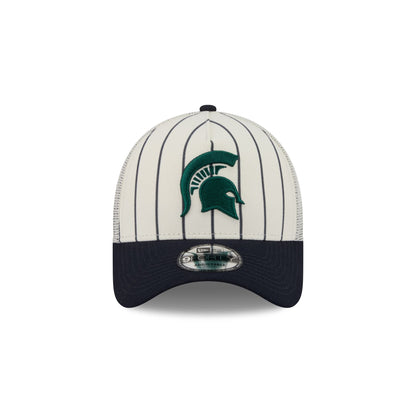 Big League Chew® x Michigan State Spartans Pinstripe 9FORTY A-Frame Trucker Hat