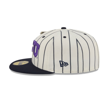 Big League Chew® x TCU Horned Frogs Pinstripe 59FIFTY Fitted Hat