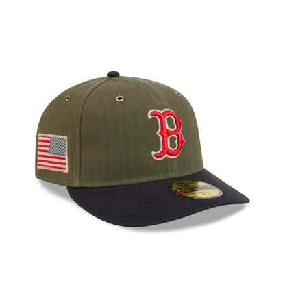 Boston Red Sox Three Looms American Herringbone 59FIFTY Fitted Hat