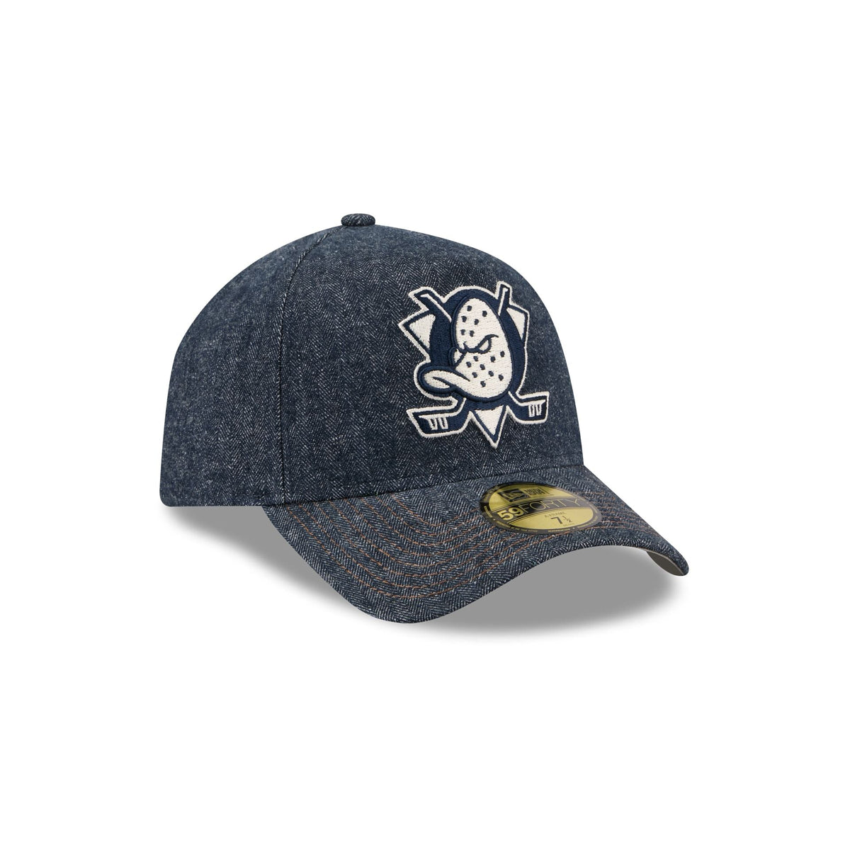 Anaheim Ducks Denim 59FORTY A-Frame Fitted Hat