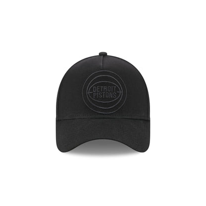 Detroit Pistons Waxed Canvas Black 59FORTY A-Frame Fitted Hat