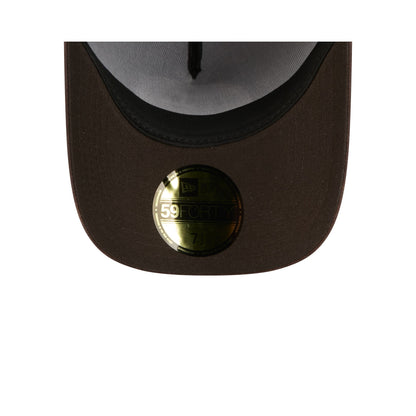 Boston Bruins Waxed Canvas Brown 59FORTY A-Frame Fitted Hat