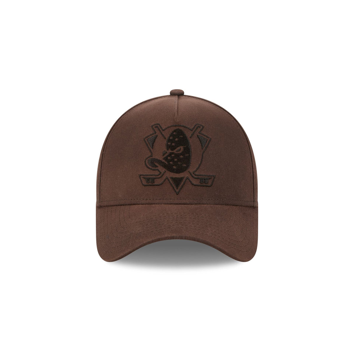Anaheim Ducks Waxed Canvas Brown 59FORTY A-Frame Fitted Hat