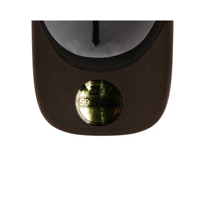 Anaheim Ducks Waxed Canvas Brown 59FORTY A-Frame Fitted Hat