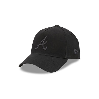 Atlanta Braves Waxed Canvas Black 59FORTY A-Frame Fitted Hat