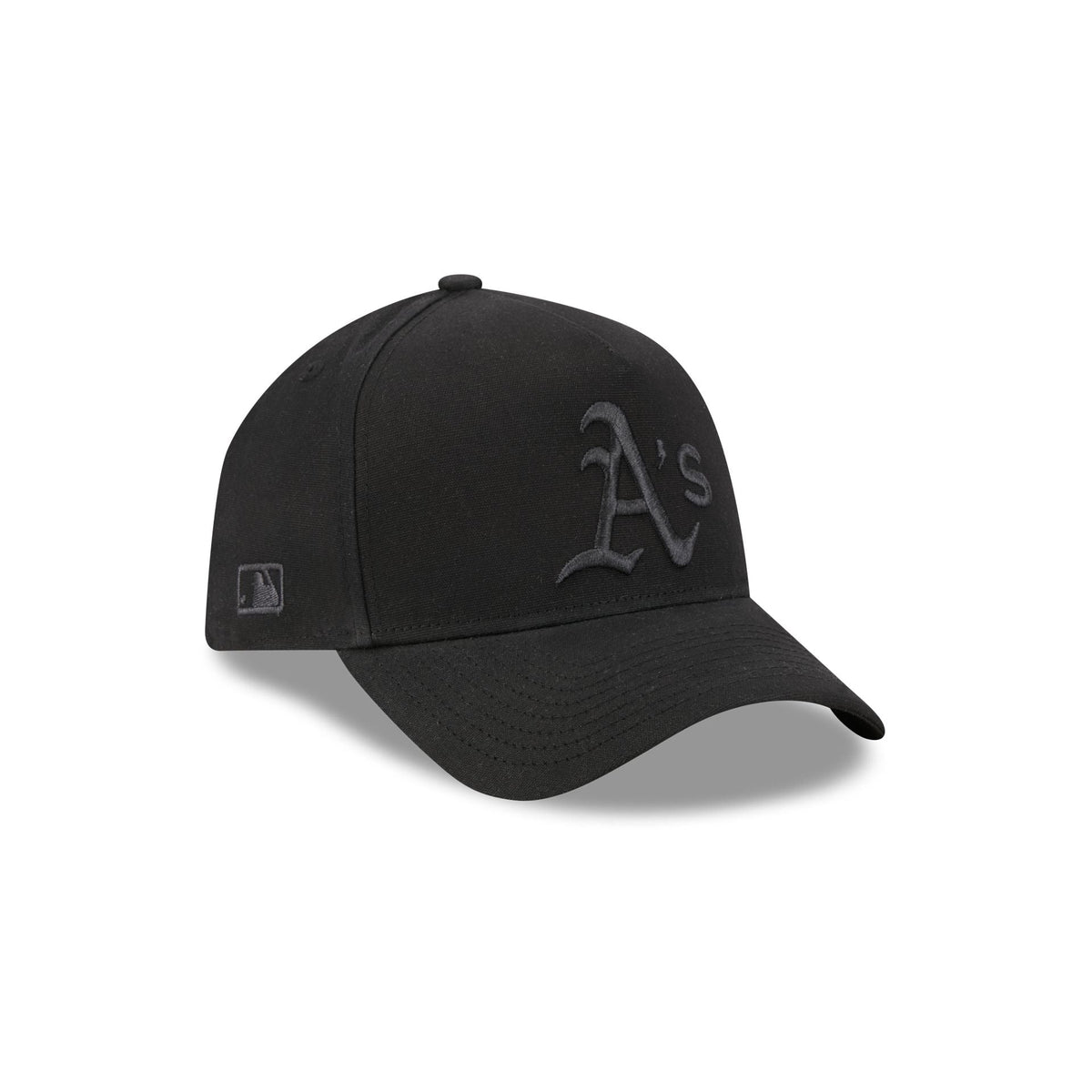 Athletics Waxed Canvas Black 59FORTY A-Frame Fitted Hat