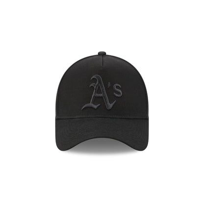 Athletics Waxed Canvas Black 59FORTY A-Frame Fitted Hat