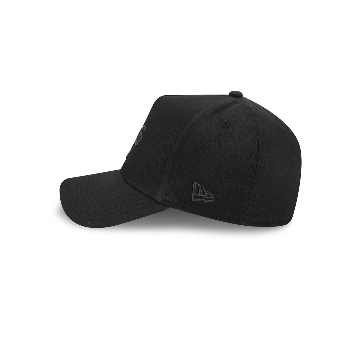 Athletics Waxed Canvas Black 59FORTY A-Frame Fitted Hat