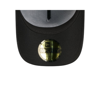 Chicago Cubs Waxed Canvas Black 59FORTY A-Frame Fitted Hat