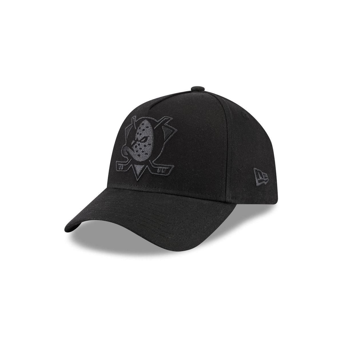 Anaheim Ducks Waxed Canvas Black 59FORTY A-Frame Fitted Hat