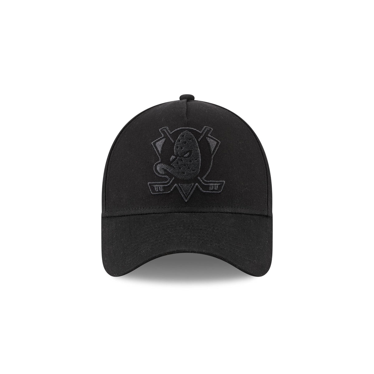 Anaheim Ducks Waxed Canvas Black 59FORTY A-Frame Fitted Hat