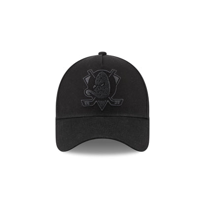 Anaheim Ducks Waxed Canvas Black 59FORTY A-Frame Fitted Hat
