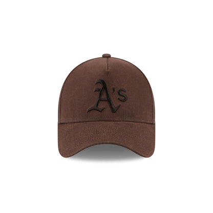 Athletics Waxed Canvas Brown 59FORTY A-Frame Fitted Hat