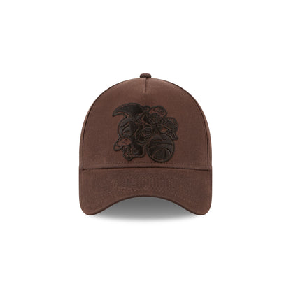 New York Knicks Waxed Canvas Brown 59FORTY A-Frame Fitted Hat