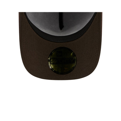 New York Knicks Waxed Canvas Brown 59FORTY A-Frame Fitted Hat