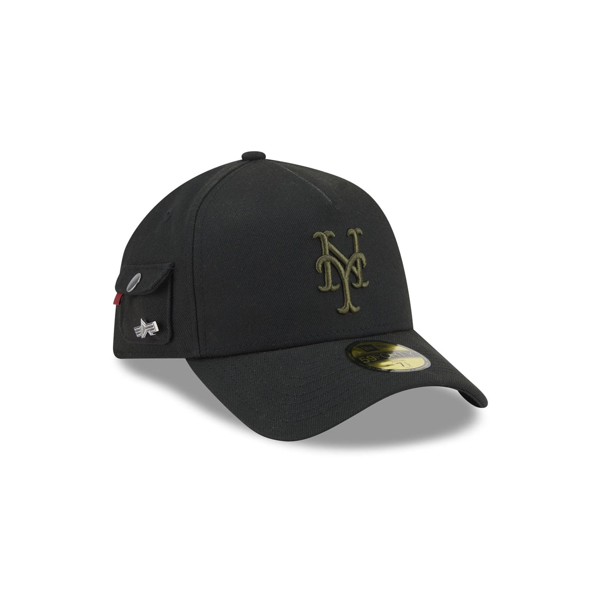 Alpha Industries x New York Mets Black 59FORTY A-Frame Fitted Hat