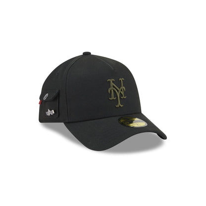 Alpha Industries x New York Mets Black 59FORTY A-Frame Fitted Hat