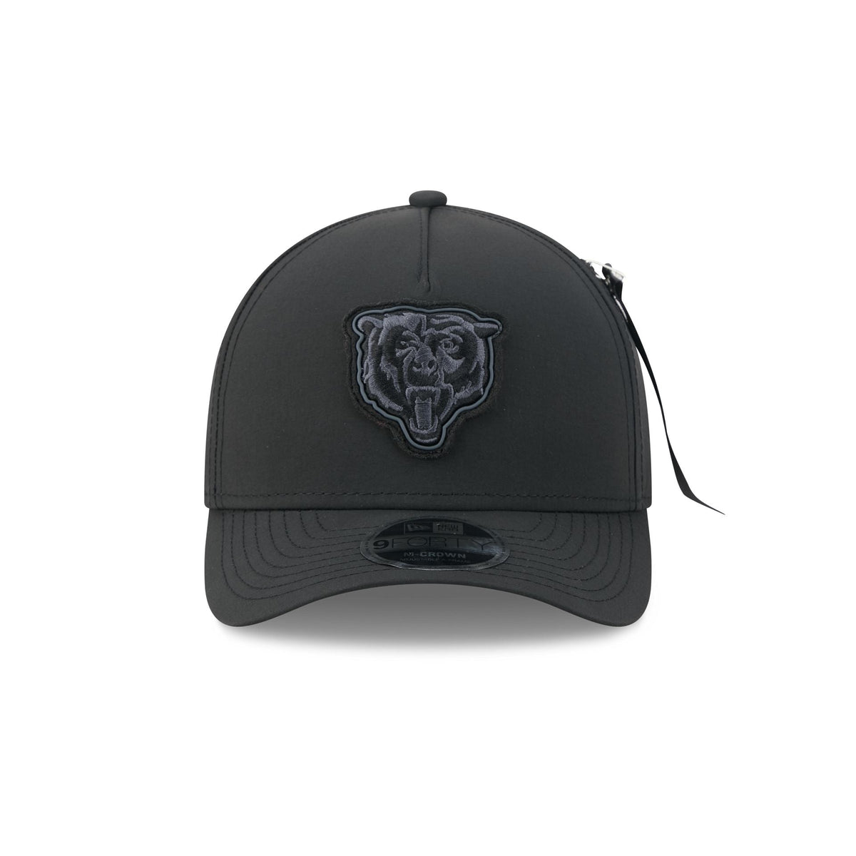 Alpha Industries x Chicago Bears Nylon Black 9FORTY M-Crown A-Frame Snapback Hat