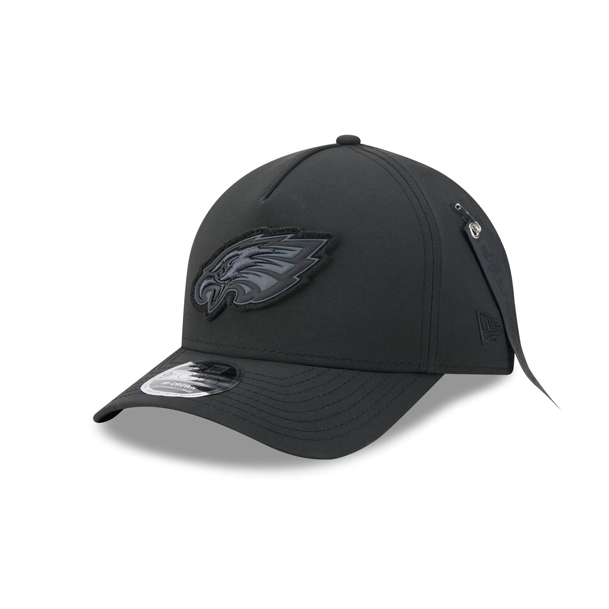 Alpha Industries x Philadelphia Eagles Nylon Black 9FORTY M-Crown A-Frame Snapback Hat