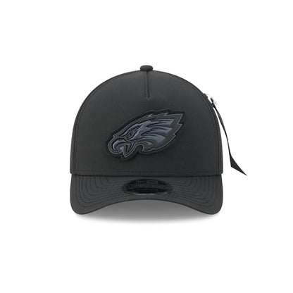 Alpha Industries x Philadelphia Eagles Nylon Black 9FORTY M-Crown A-Frame Snapback Hat