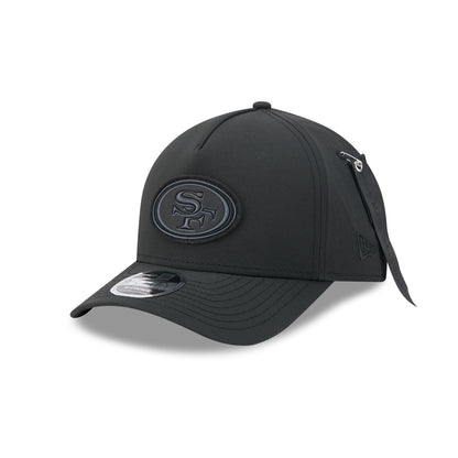 Alpha Industries x San Francisco 49ers Nylon Black 9FORTY M-Crown A-Frame Snapback Hat