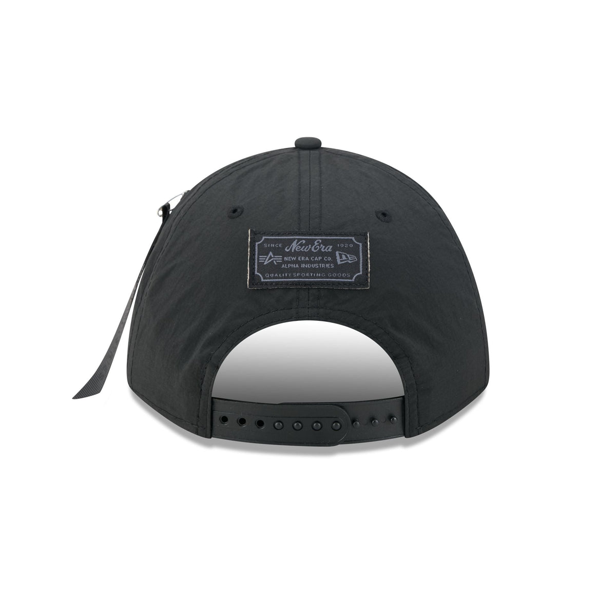 Alpha Industries x San Francisco 49ers Nylon Black 9FORTY M-Crown A-Frame Snapback Hat