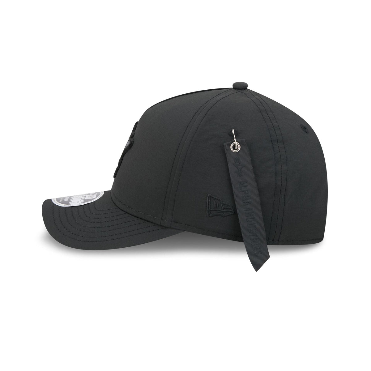 Alpha Industries x Houston Astros Nylon Black 9FORTY M-Crown A-Frame Snapback Hat