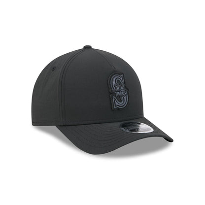 Alpha Industries x Seattle Mariners Nylon Black 9FORTY M-Crown A-Frame Snapback Hat