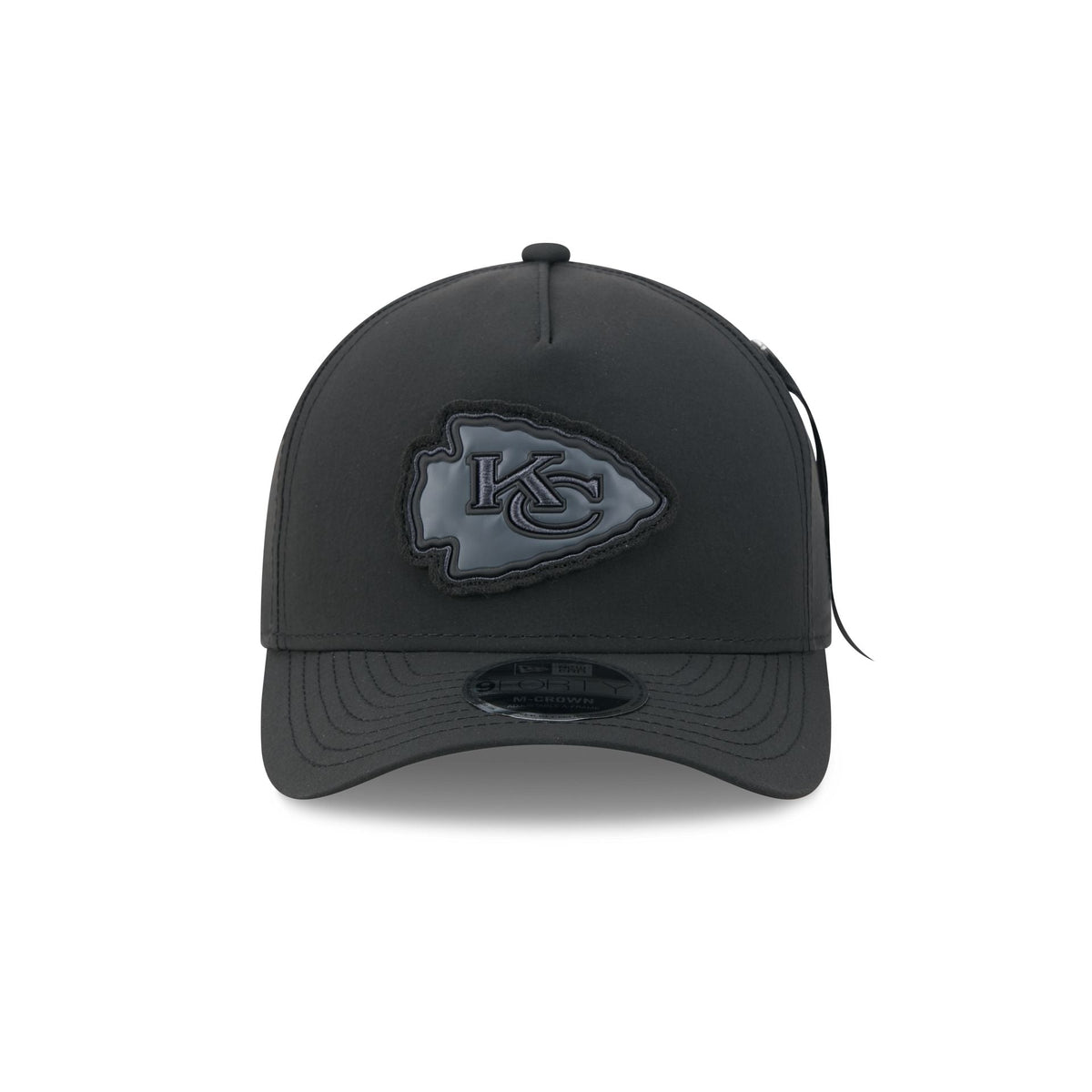 Alpha Industries x Kansas City Chiefs Nylon Black 9FORTY M-Crown A-Frame Snapback Hat