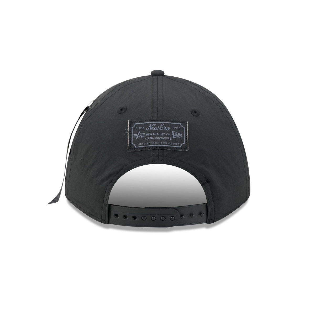 Alpha Industries x Kansas City Chiefs Nylon Black 9FORTY M-Crown A-Frame Snapback Hat