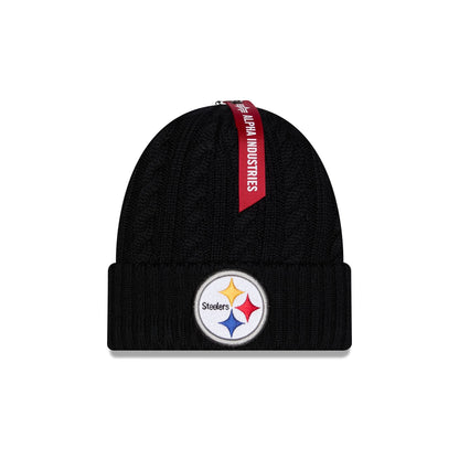 Alpha Industries x Pittsburgh Steelers Cable Knit Hat