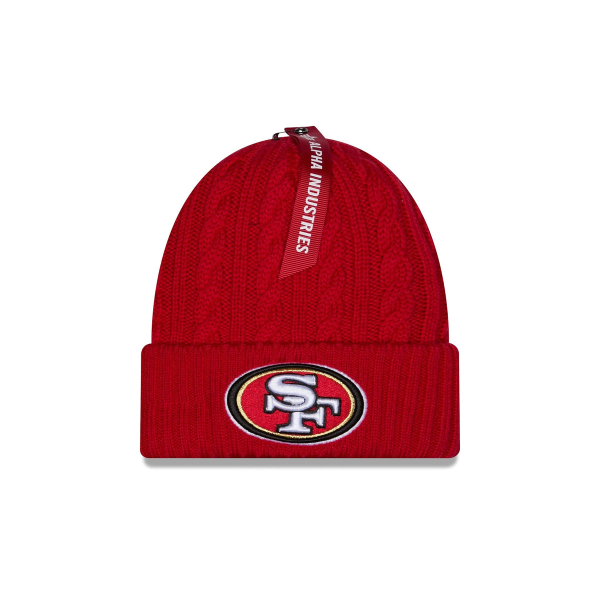 Alpha Industries x San Francisco 49ers Cable Knit Hat