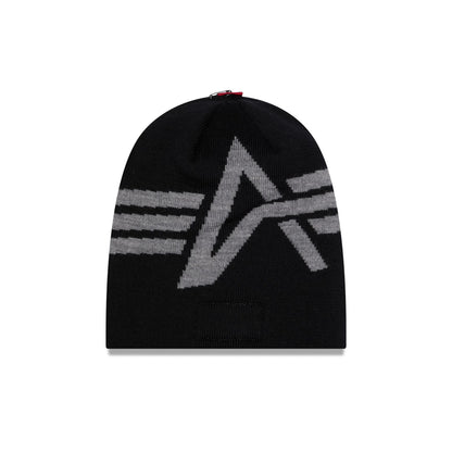 Alpha Industries x Los Angeles Dodgers Black Beanie Hat