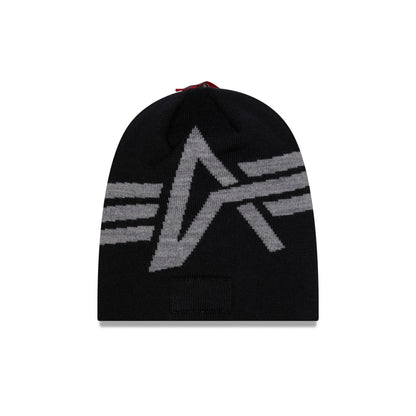Alpha Industries x New York Yankees Black Beanie Hat