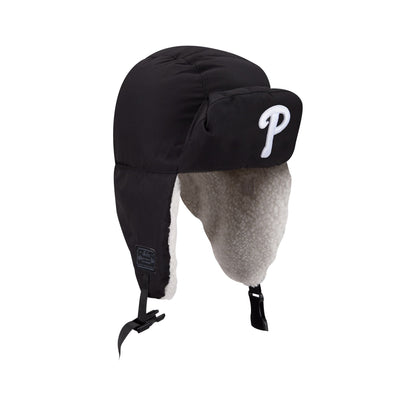 Alpha Industries x Philadelphia Phillies Black Puffer Trapper Hat