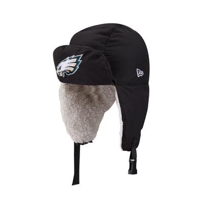 Alpha Industries x Philadelphia Eagles Black Puffer Trapper Hat