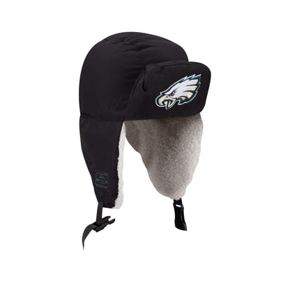 Alpha Industries x Philadelphia Eagles Black Puffer Trapper Hat