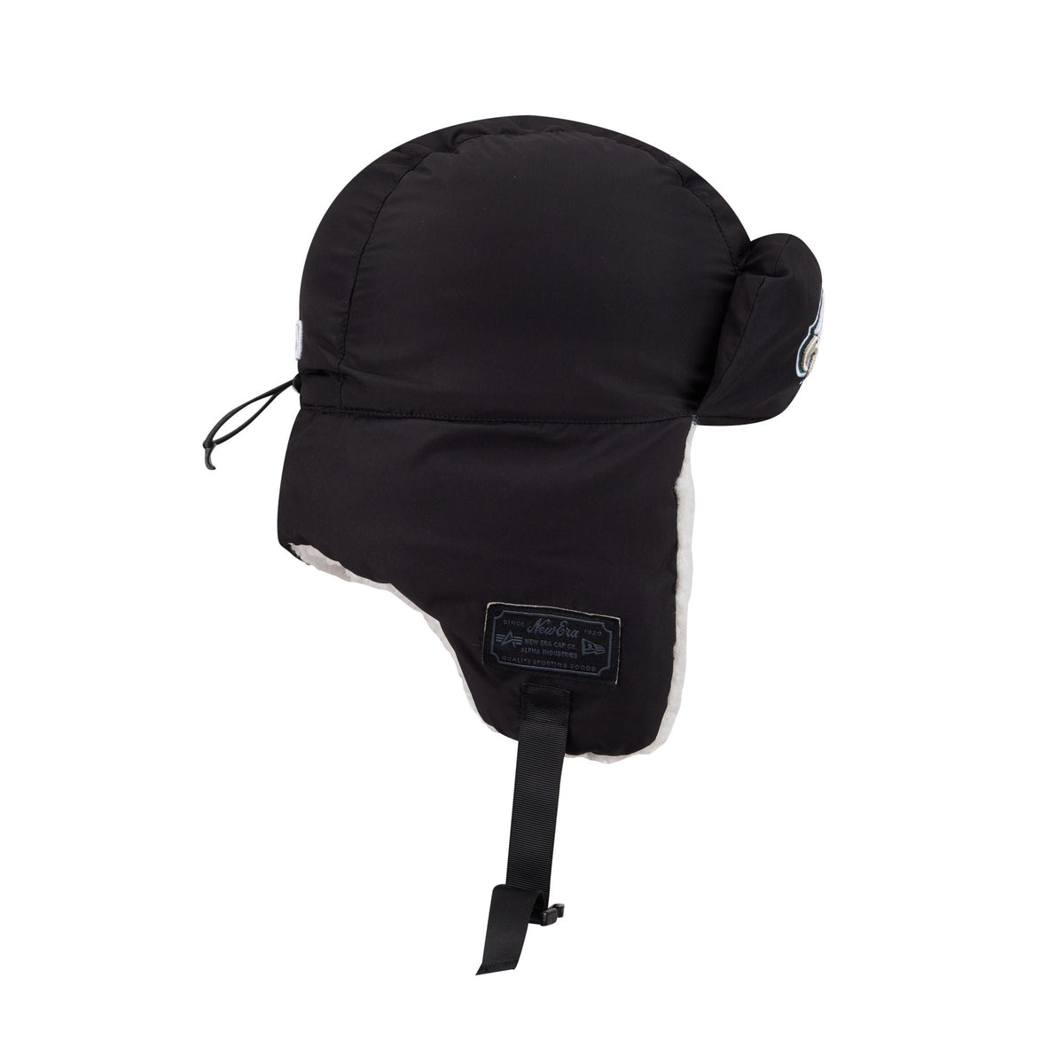 Alpha Industries x Philadelphia Eagles Black Puffer Trapper Hat