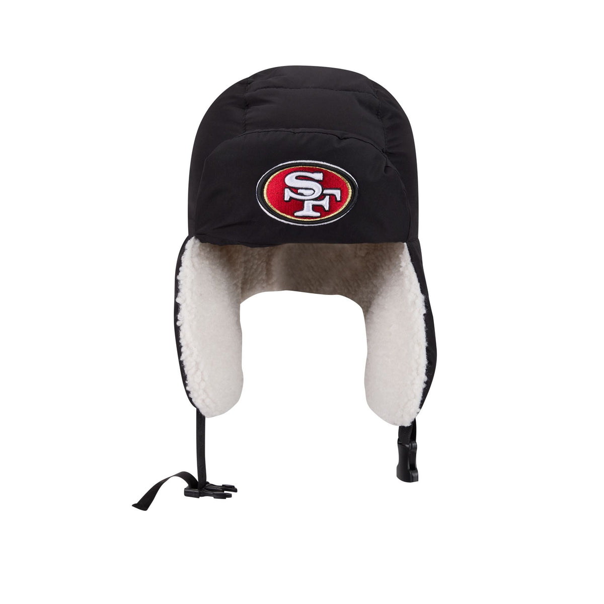 Alpha Industries x San Francisco 49ers Black Puffer Trapper Hat