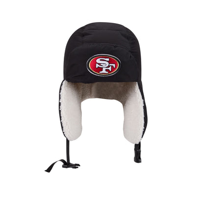 Alpha Industries x San Francisco 49ers Black Puffer Trapper Hat