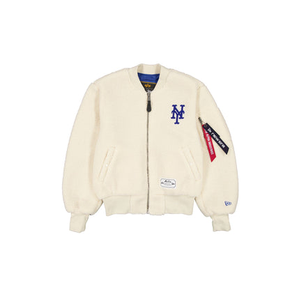 Alpha Industries x New York Mets Women's Sherpa MA-1 Flight Jacket