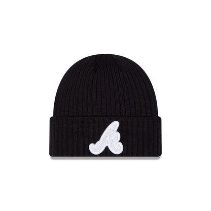 Atlanta Braves Rhinestone Badge Beanie Hat