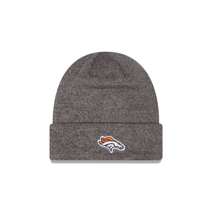 Denver Broncos Heather Gray Tonal Beanie Hat