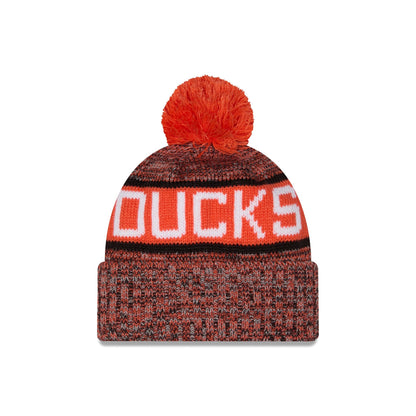 Anaheim Ducks Tri Color Pom Knit Hat