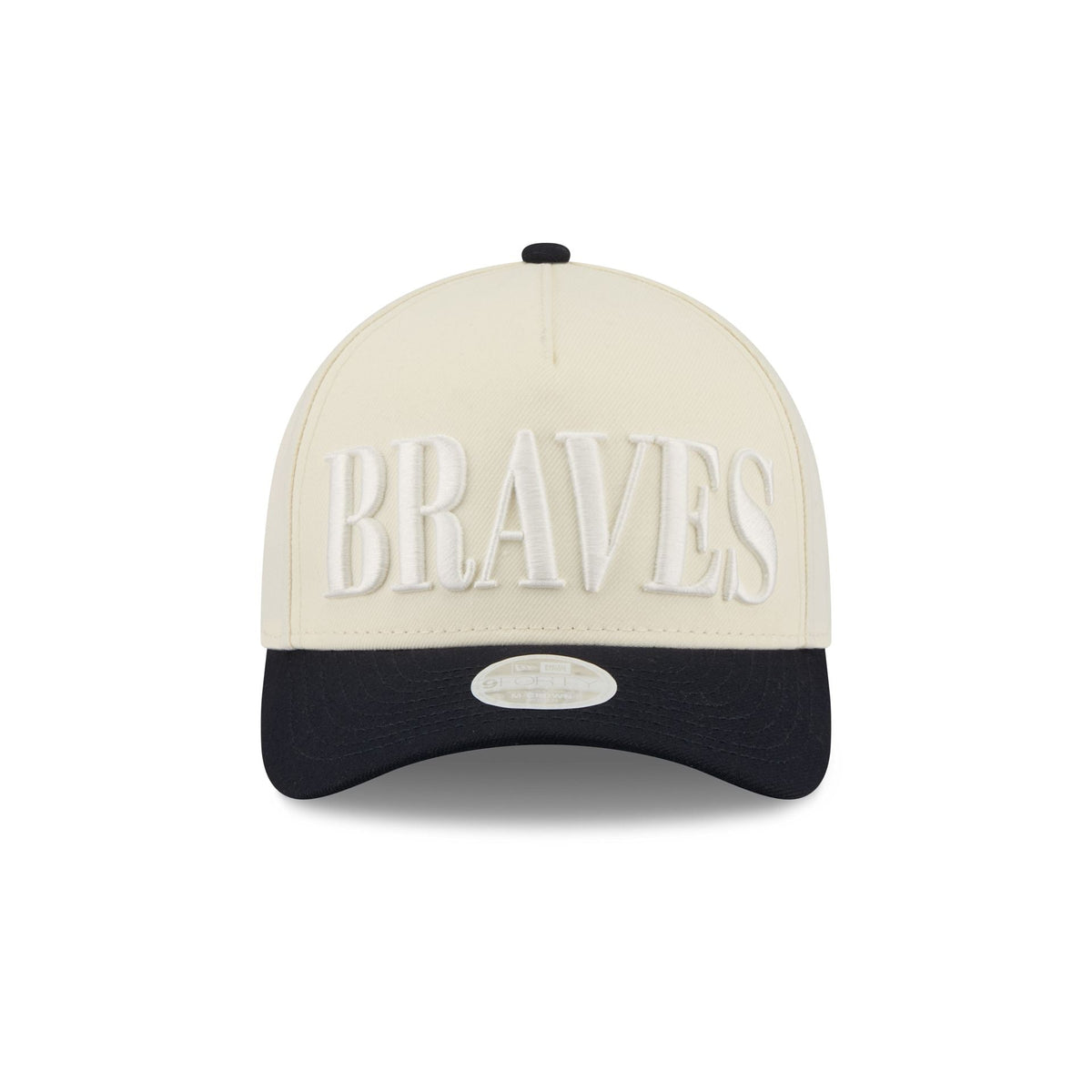 Atlanta Braves Two Tone Chrome Women's 9FORTY M-Crown A-Frame Snapback Hat