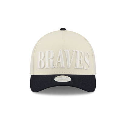 Atlanta Braves Two Tone Chrome Women's 9FORTY M-Crown A-Frame Snapback Hat