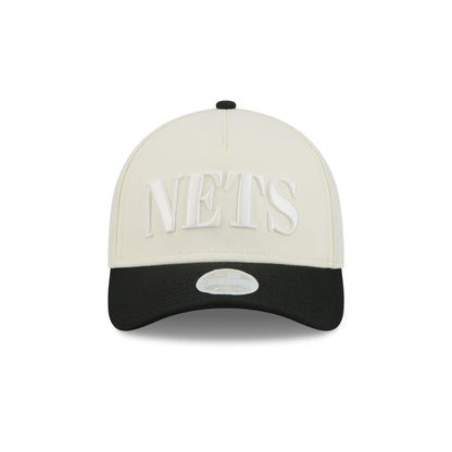 Brooklyn Nets Two Tone Chrome Women's 9FORTY M-Crown A-Frame Snapback Hat
