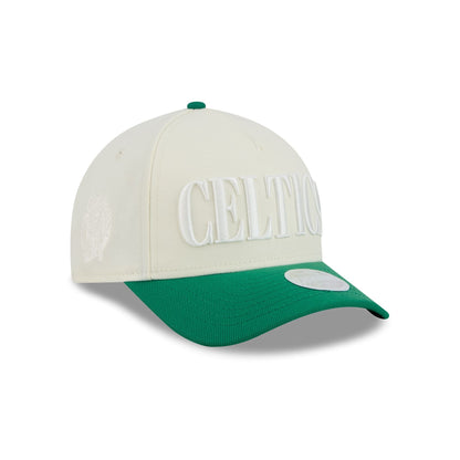 Boston Celtics Two Tone Chrome Women's 9FORTY M-Crown A-Frame Snapback Hat