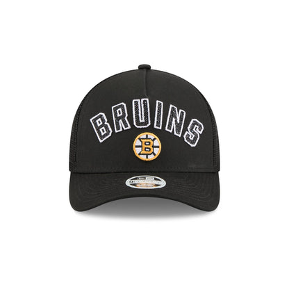 Boston Bruins Sequin Wordmark Women's 9FORTY M-Crown A-Frame Trucker Hat
