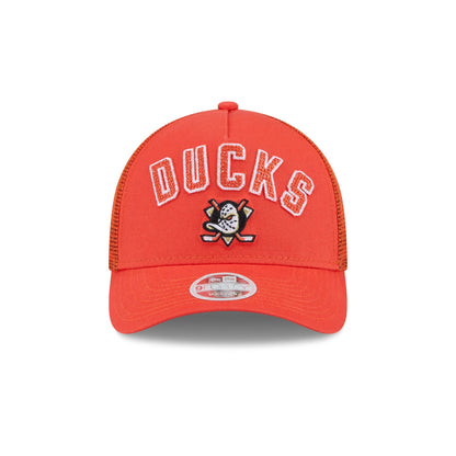 Anaheim Ducks Sequin Wordmark Women's 9FORTY M-Crown A-Frame Trucker Hat